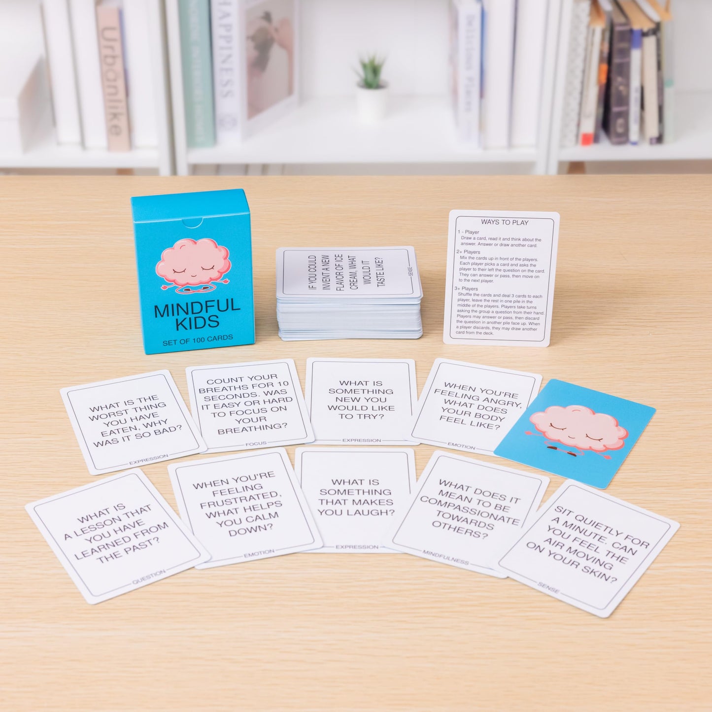 BayWel 100 Mindfulness Conversation Cards for Kids β Positive Affirmation & Self-Care Prompts for Meaningful Family, Classroom & Therapy Discussions