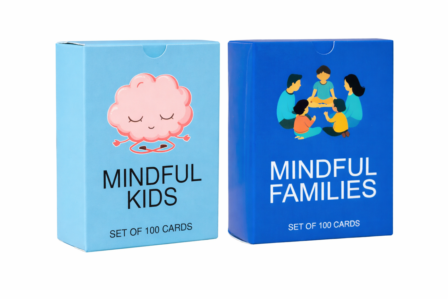 Mindfulness Conversation Cards for Kids & Families – BayWel Family Connection Bundle (2 Deck Set for Meaningful Family Conversations, Emotional Intelligence & Screen-Free Bonding)