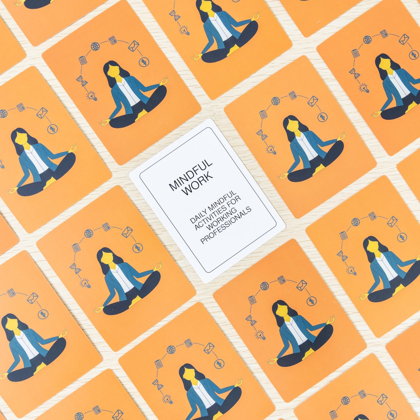 BayWel 100 Mindful Work Cards – Mindfulness & Self‑Care Prompts for Professionals | Desk & Travel Deck for Stress Relief, Focus, Motivation & Well‑Being